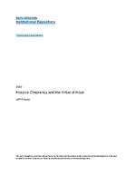 Hospice chaplaincy and the virtue of hope